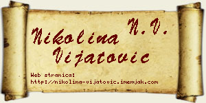 Nikolina Vijatović vizit kartica